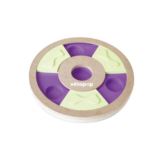 Interactive Puzzle Tray for Dogs & Cats – Round or Fun Shapes